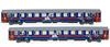 Rivarossi HR4357 - Trenitalia Set carrozze UIC Z1 livrea IC Notte Basic 