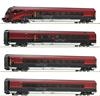 Roco 64188 - OBB Set di 4 pezzi Railjet