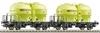 Roco 66048 - Set 2 carri silo trasporto cemento SBB